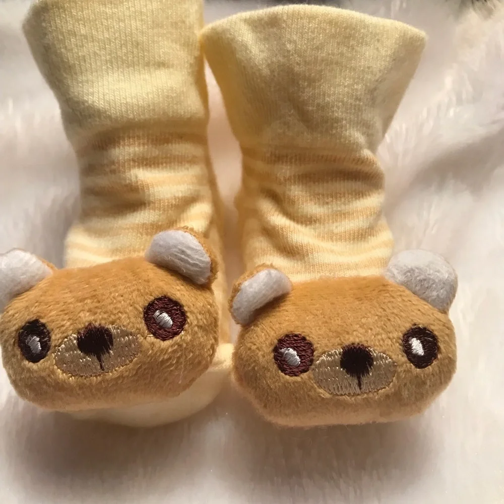 Newborn Baby Teddy Bear 3D Sock Booties